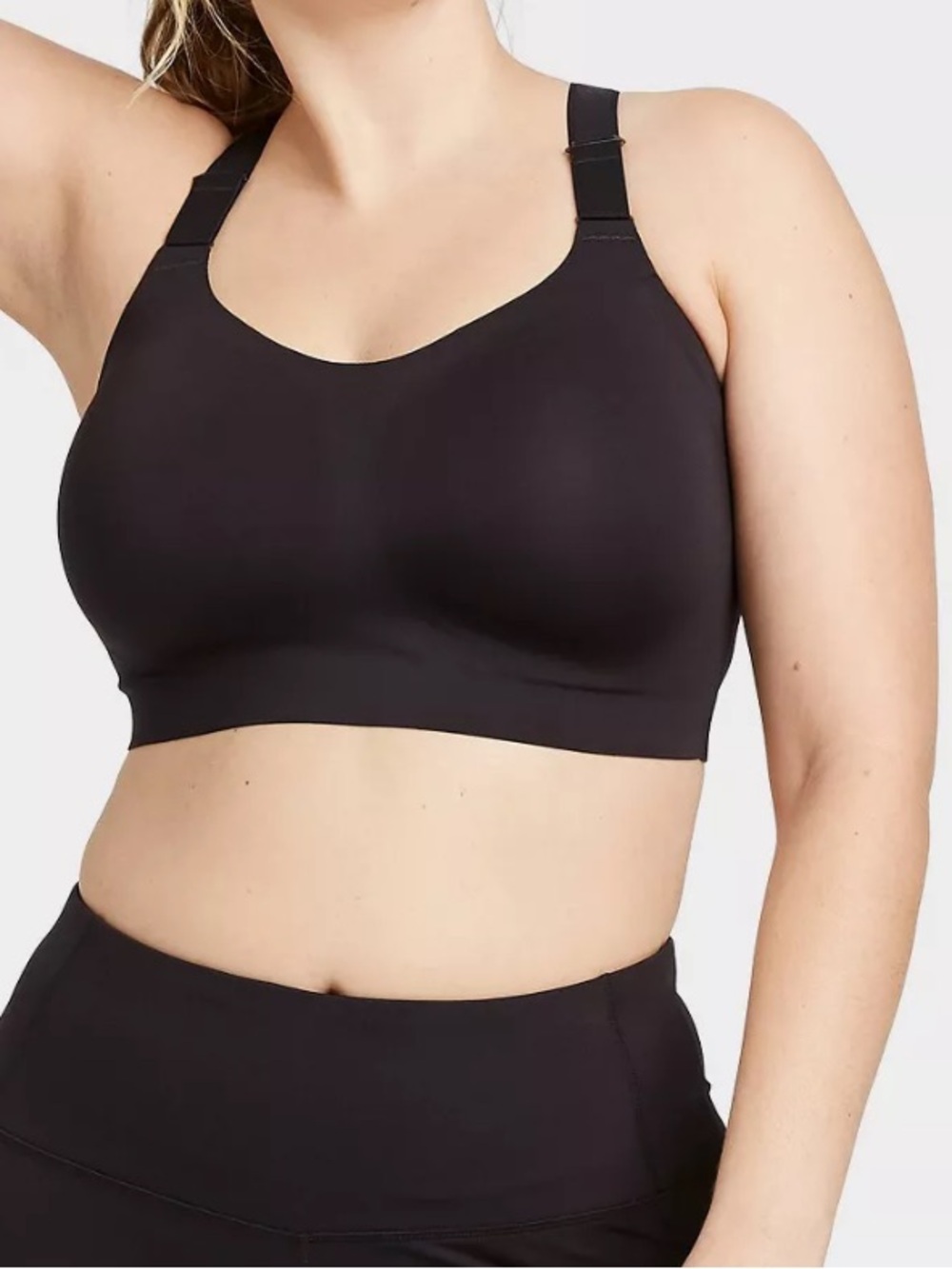 all in motion Black Athletic Sports Bra with Supportive Band